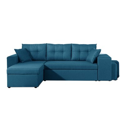 Canapé d'Angle Convertible en Tissu 4 places - CALIFORNIA LISA DESIGN