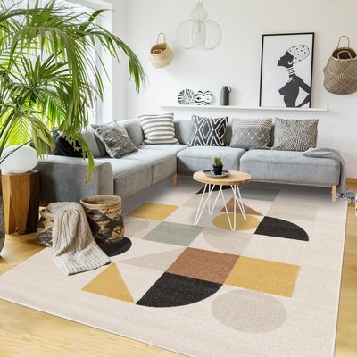 Tapis salon et chambre tissé motif géométrique CONTEMULTI UN AMOUR DE TAPIS