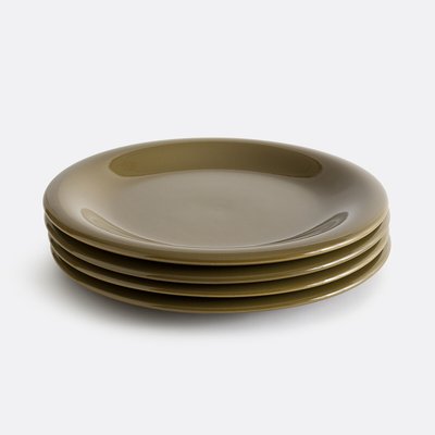 Set van 4 platte borden, geglazuurd aardewerk Toria LA REDOUTE INTERIEURS
