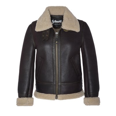 Blouson bombardier B-3, cuir de mouton SCHOTT