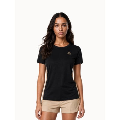 T-shirt en jersey de coton avec bandes côtés contrastées NOEL LE COQ SPORTIF