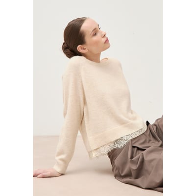 Pull manches longues col bateau BONOBO