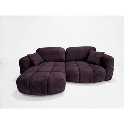 Canapé d'angle convertible 2,5 places en tissu, MADISON BOBOCHIC