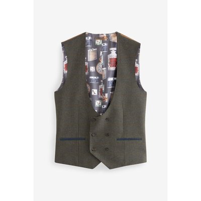 Gilet de costume aux carreaux et liserés NEXT