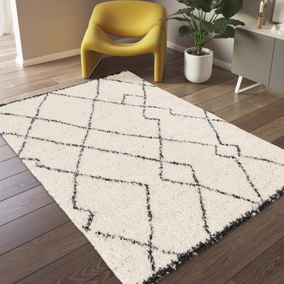 Tapis shaggy tissé motif berbère CROMA 12 UN AMOUR DE TAPIS