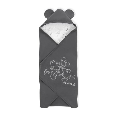 Snuggle N Dream Baby Blanket in Mickey Mouse Anthracite DISNEY