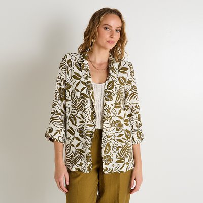 Blazer imprimé feuillage GRAIN DE MALICE