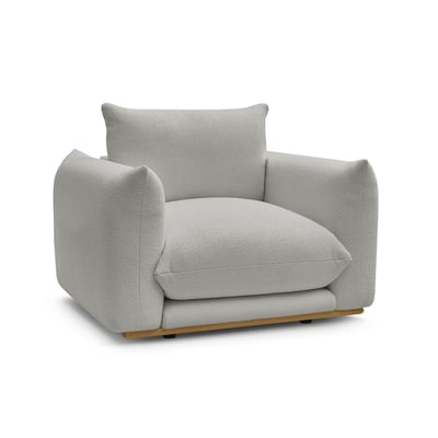 Fauteuil tissu bouclette, ERNEST BOBOCHIC