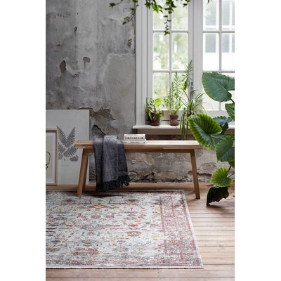 Tapis vintage boheme poil ras et franges , SOHO BEAT WECON HOME