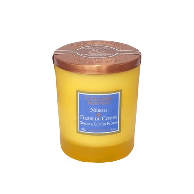 Bougie Parfumée Colorée  NÉROLI & FLEUR DE COTON COLLINES DE PROVENCE