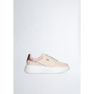 Sneakers à plateforme en mesh brillant LIU JO