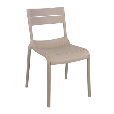 Chaise de terrasse ajourée en plastique, PANAME OVIALA