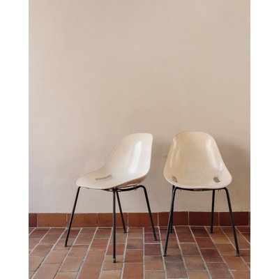 Lot de 4 chaises en métal Diana N°299 - Bon état DEBONGOUT