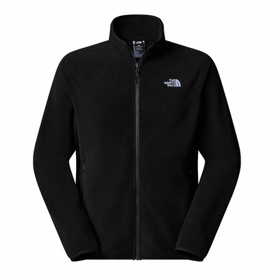 Fleece sweater met opstaande kraag, ritssluiting en logo THE NORTH FACE