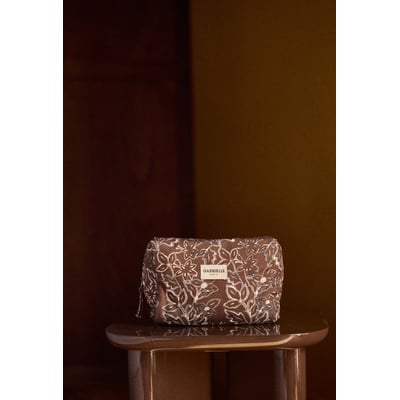 Trousse de toilette en coton, CHANTILLY GABRIELLE PARIS