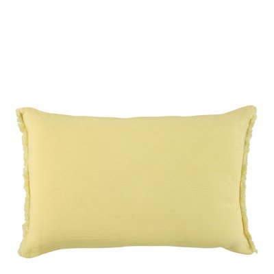Housse de coussin CHLOÉ lin lavé BLANC D’IVOIRE