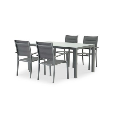 Salon de jardin, 4 chaises, TOKYO DEFORA HOME