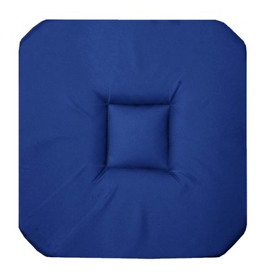 Galette de chaise 4 rabats panama indigo DOUCEUR D'INTÉRIEUR