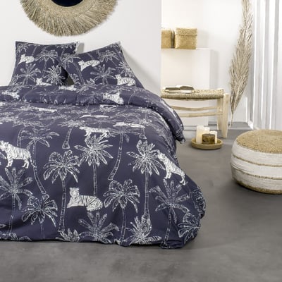 Parure de lit 2 personnes imprimé floral coton SUNSHINE ACHIL TODAY