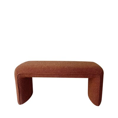 Banc rembourré en tissu bouclette L100cm - FULL DRAWER