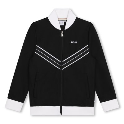 Cardigan de jogging zippé BOSS KIDSWEAR