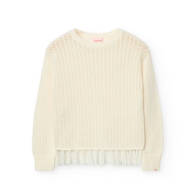 Pull en coton avec franges BOBOLI
