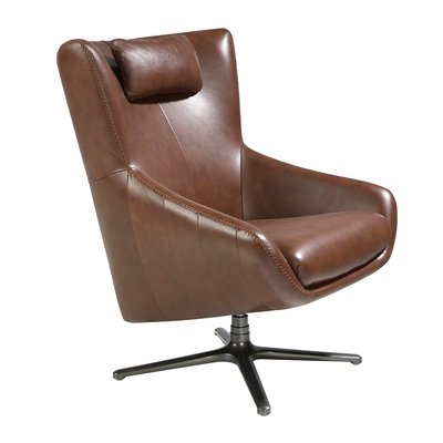 Fauteuil pivotant en cuir ANGEL CERDA