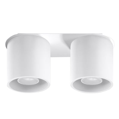 Plafonnier Aluminium Blanc GU10 2 Orbis EDEN