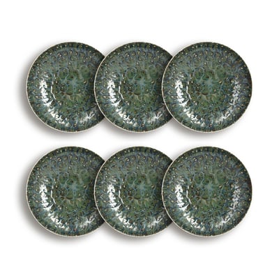 Lot de 6 assiettes creuses en porcelaine 21cm, VENUS OGO LIVING