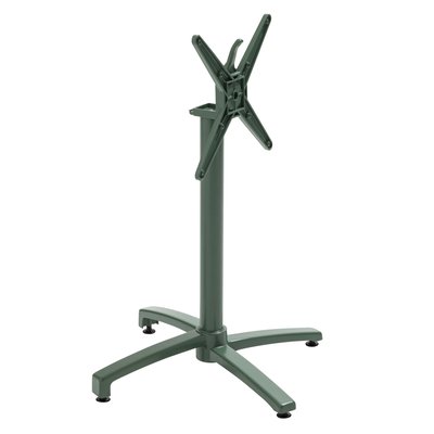 Pied inclinable pour plateau hpl en aluminium, KLIPO OVIALA