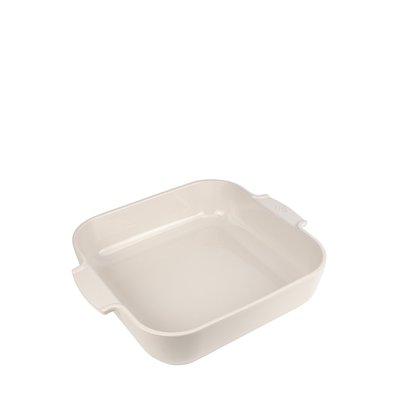 Plat four céramique carré écru 36 cm - 14' Appolia PEUGEOT