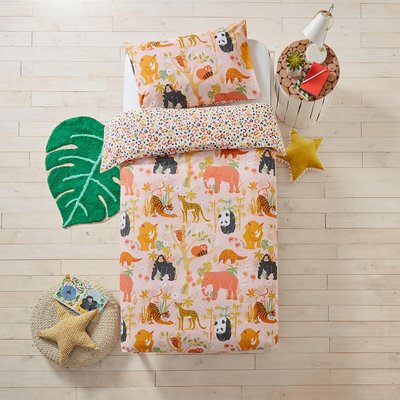Endangered Animals Kids 100% Cotton Duvet Cover and Pillowcase Set LITTLE FURN
