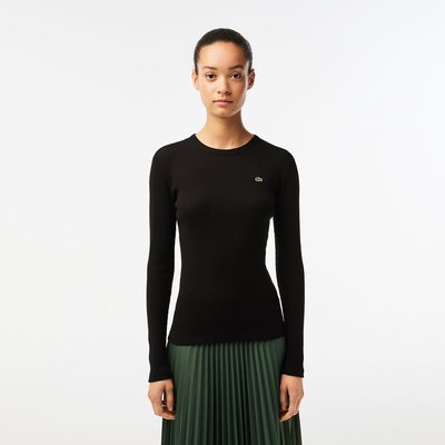T-shirt slim fit coton côtelé LACOSTE