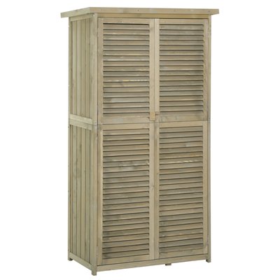Abri de jardin Bois Sable, Vert OUTSUNNY