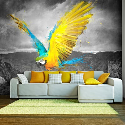Papier peint intissé panoramique Animaux Exotic parrot EDEN