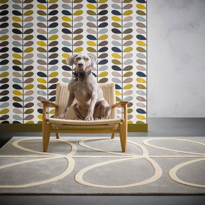 Tapis salon et chambre fait à la main en laine motif seventies GIANT UN AMOUR DE TAPIS