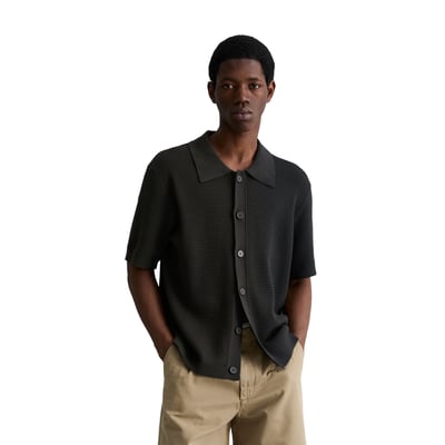 Tricot DfC régulier style polo avec patte de boutonnage MARC O’POLO DENIM
