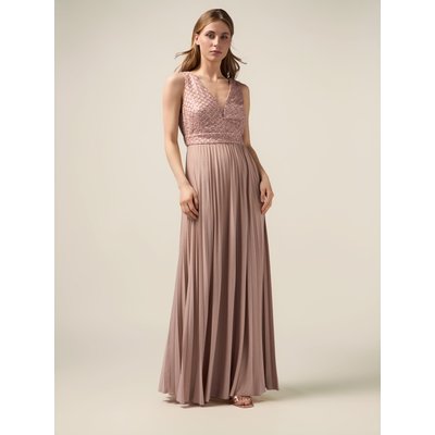 Robe longue évasée réalisée en tissu fluide OLTRE