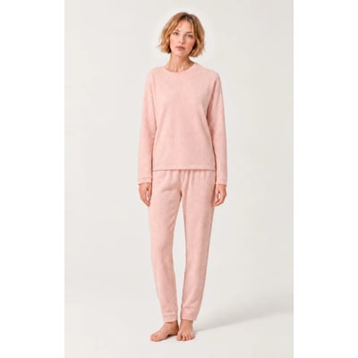 Pyjama en coton molletonné couleur unie Magnolia ARTHUR