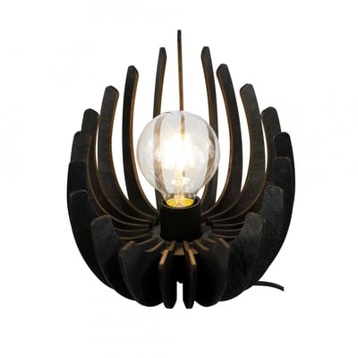 Lampe à poser en bois de peuplier, LOSA C-CREATION