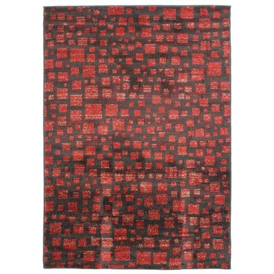 Tapis extérieur intérieur toucher laineux motifs carrés  CASA THE DECO FACTORY