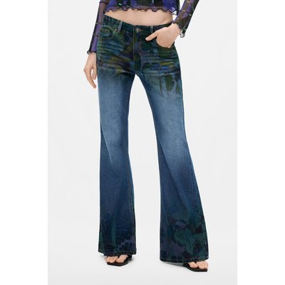 Pantalon en jean imprimé M. C. Lacroix DESIGUAL