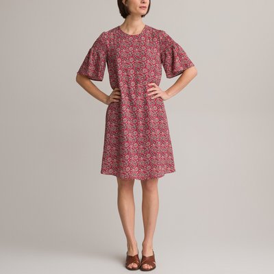 Robe évasée, imprimé floral, mi-longue ANNE WEYBURN