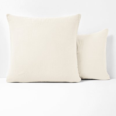 Kumla Plain 100% Cotton Muslin Pillowcase LA REDOUTE INTERIEURS