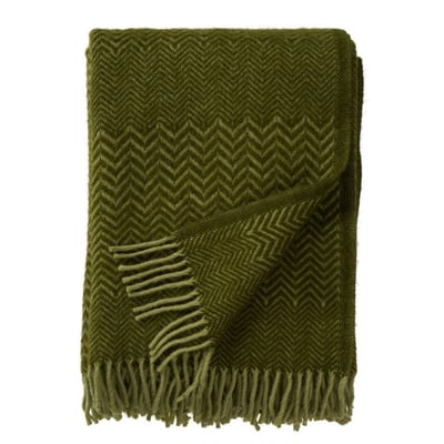 Plaid laine agneau bio motif  ZIGZAG KLIPPAN