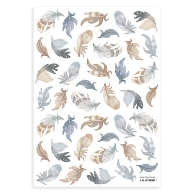 Stickers muraux les plumes SELENE LILIPINSO