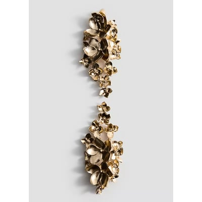 Boucles d'oreilles pendantes fleurs MANGO