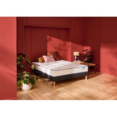 Ensemble matelas ressorts et sommier, Cosy Lit MERINOS
