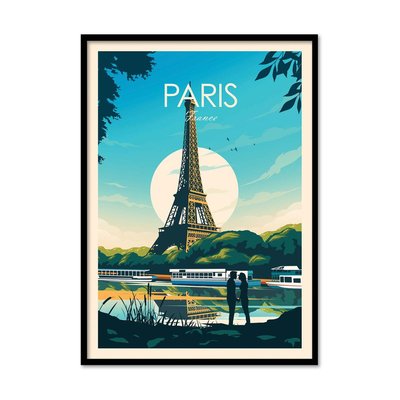 Affiche d’art 50 x 70 cm - Paris - Studio Inception WALL EDITIONS