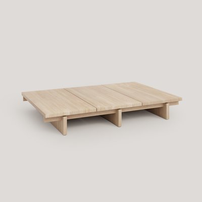 Table basse rectangulaire en pin massif verni NOVA NAAN FURNITURE